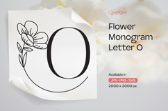 Buttercup Flower Monogram Letter O Product Image 1