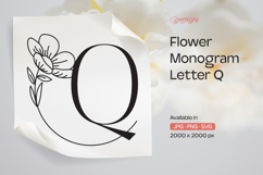 Buttercup Flower Monogram Letter Q Product Image 1