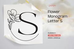 Buttercup Flower Monogram Letter S Product Image 1