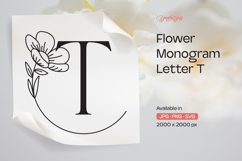 Buttercup Flower Monogram Letter T Product Image 1