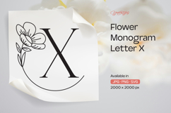 Buttercup Flower Monogram Letter X Product Image 1
