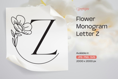 Buttercup Flower Monogram Letter Z Product Image 1