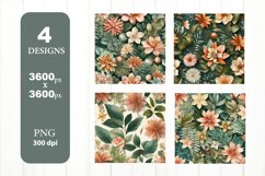 Spring Flower Clipart. Digital Paper PNG. Flower PNG Product Image 1