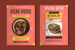 Gindy - Steak Restaurant Flyer Product Image 2