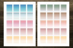 Colorful Ombre Full Boxes Planner Stickers Product Image 2