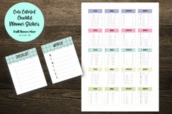 Cute Colorful Checklist Full Boxes Planner Stickers Product Image 1