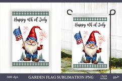 Patriotic Garden Flag PNG. 4th of July Garden Flag PNG. Product Image 1