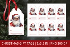 Christmas Gift Tags Santa Klaus | Tag Printable Template Product Image 1