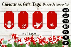 Christmas Gift Tags svg | Labels SVG | Paper Cut | Cricut Product Image 1