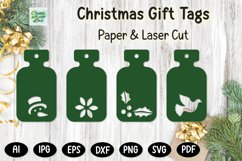 Christmas Gift Tags svg | Labels SVG | Paper Cut | Cricut Product Image 2