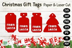 Christmas Gift Tags svg | Labels SVG | Paper Cut | Cricut Product Image 1