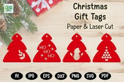 Christmas Gift Tags svg | Labels SVG | Paper Cut | Cricut Product Image 1