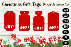 Christmas Gift Tags svg | Labels SVG | Paper Cut | Cricut Product Image 1