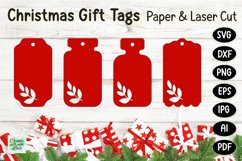 Christmas Gift Tags svg | Labels SVG | Paper Cut | Cricut Product Image 1