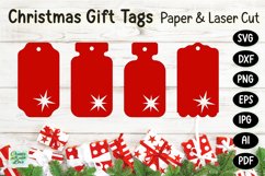 Christmas Gift Tags svg | Labels SVG | Paper Cut | Cricut Product Image 1