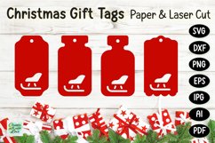 Christmas Gift Tags svg | Labels SVG | Paper Cut | Cricut Product Image 1