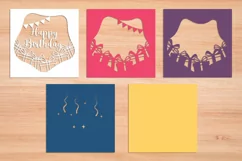 Happy Birthday Gifts 2 - 3D Layered Paper Cut SVG Product Image 3