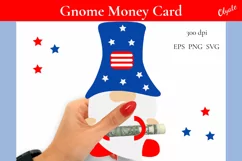 4 July Gnome Money Card