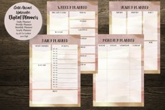 Gold Abstract Watercolor Digital Planners Product Image 1