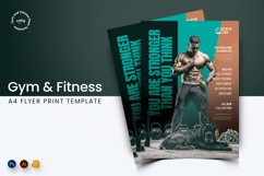 Gym and Fitness Studio Flyer A4 Print Template Product Image 1