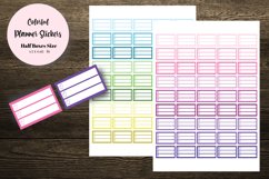 Colorful Half Boxes Planner Stickers Product Image 1