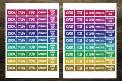 Student Half Boxes Planner Stickers Product Image 2