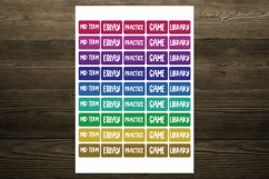 Student Half Boxes Planner Stickers Product Image 3