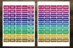 Student Half Boxes Planner Stickers Product Image 4