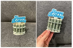 Birthday Money Cake SVG | Happy Birthday | Paper cutting Product Image 2