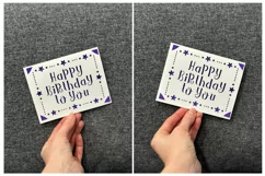 Happy Birthday cut Card | Paper cutting | Card template SVG Product Image 2