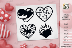 Valentine&#039;s Day Elements. Hearts Elements SVG Product Image 1