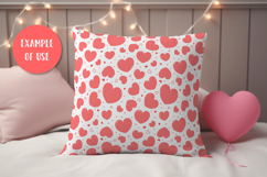 Heart Digital Paper Cute Valentines Day Patterns EPS JPG Product Image 3