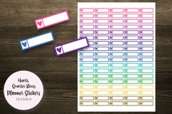 Hearts Quarter Boxes Planner Stickers Product Image 1