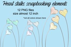 Heart Stalks scrapbooking elements Product Image 1