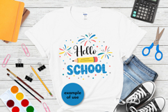 Hello School SVG | Back to School PNG Sublimation Students Product Image 4