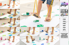 Footprint Shoes Laser Cut Bundle | Childrens Feet Stilts SVG Product Image 1