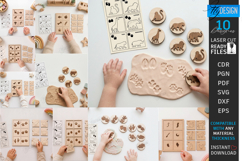 Animal Tracks Play Stamps Laser Cut Bundle | Matching Games Product Image 1
