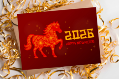 Happy New Year 2026 Greeting Card Printable | Horse Zodiac Product Image 5