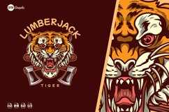 Lumberjack Tiger - Illustration Product Image 1