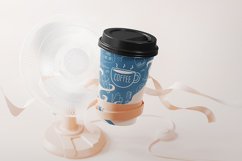 Takeaway Paper Coffee Cup With Lid Mockup Product Image 4