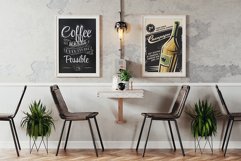 Vintage Cafe Poster Frame Mockup Product Image 5