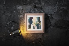 Old Wooden Square Picture Frame Mockup Product Image 4