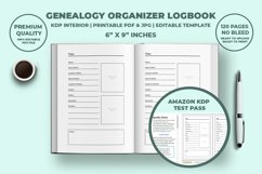 Genealogy Organizer Logbook KDP Interior Product Image 2