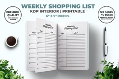 Weekly Shopping List KDP Interior Product Image 2