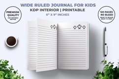 Wide Ruled Journal For Kids KDP Interior Product Image 2