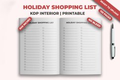 Holiday Shopping List KDP Interior Product Image 2