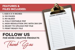Holiday Shopping List KDP Interior Product Image 3