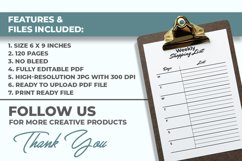 Weekly Shopping List KDP Interior Product Image 3