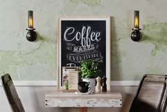 Vintage Cafe Poster Frame Mockup Product Image 2