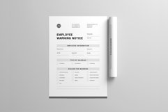 Employee Warning Notice | MS Word &amp; Indesign Product Image 4